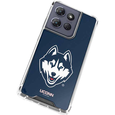 University of Connecticut Huskies Moto G Play 5G (2025) Clear Case